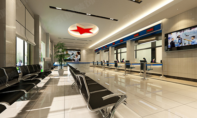 政府服務(wù)大廳設(shè)計案例效果圖及鄭州裝修公司與軟件開發(fā)一體化解決方案